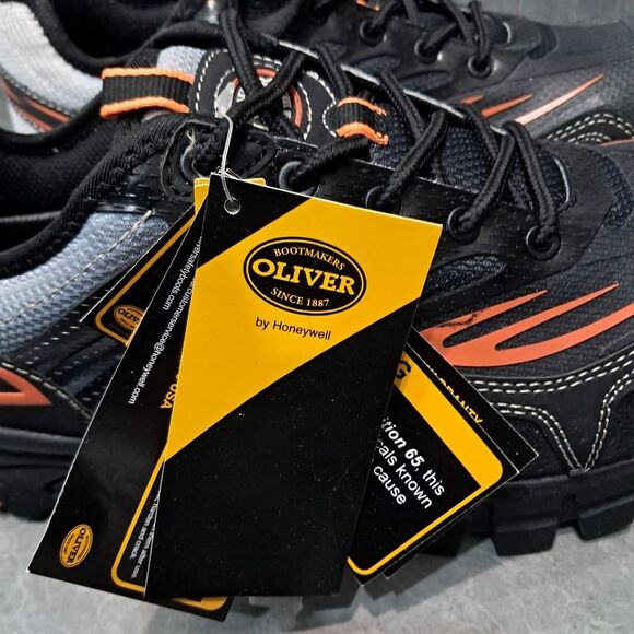 *Final Price* Oliver by Honeywell Steel Toe Black Work Safety Sneakers Shoes M11 - Picture 2 of 13